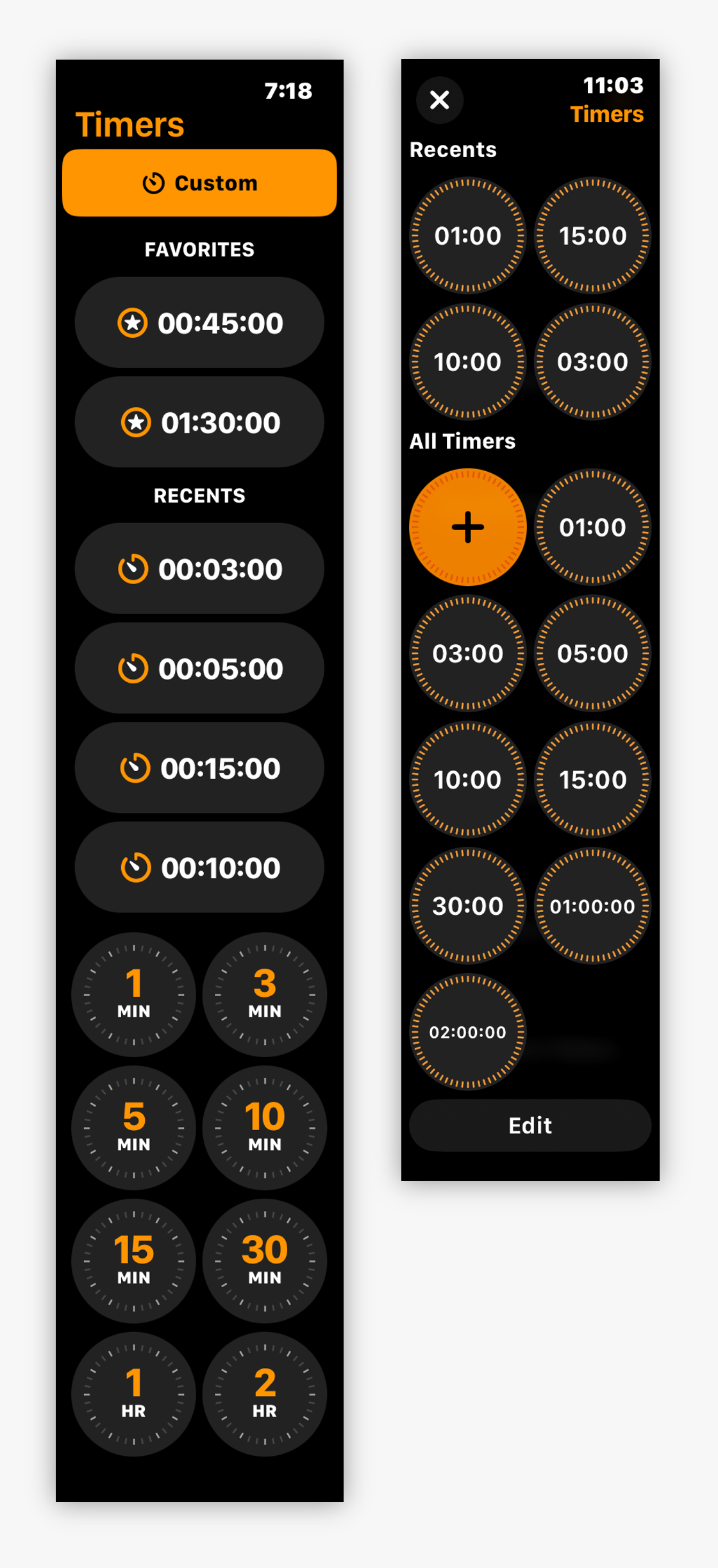 Well-designed timer app